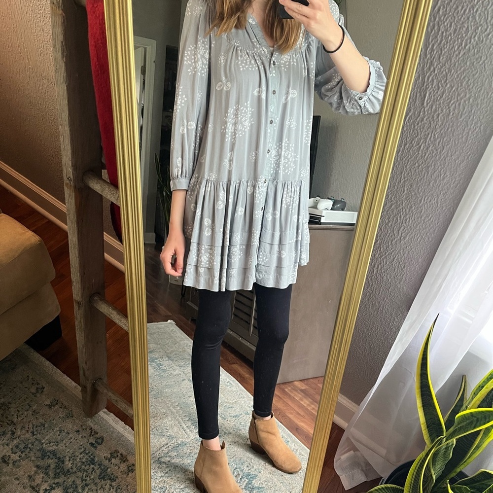 [Anthro Holding Horses] Gray Pavin Tunic- Small - Picture 9 of 10